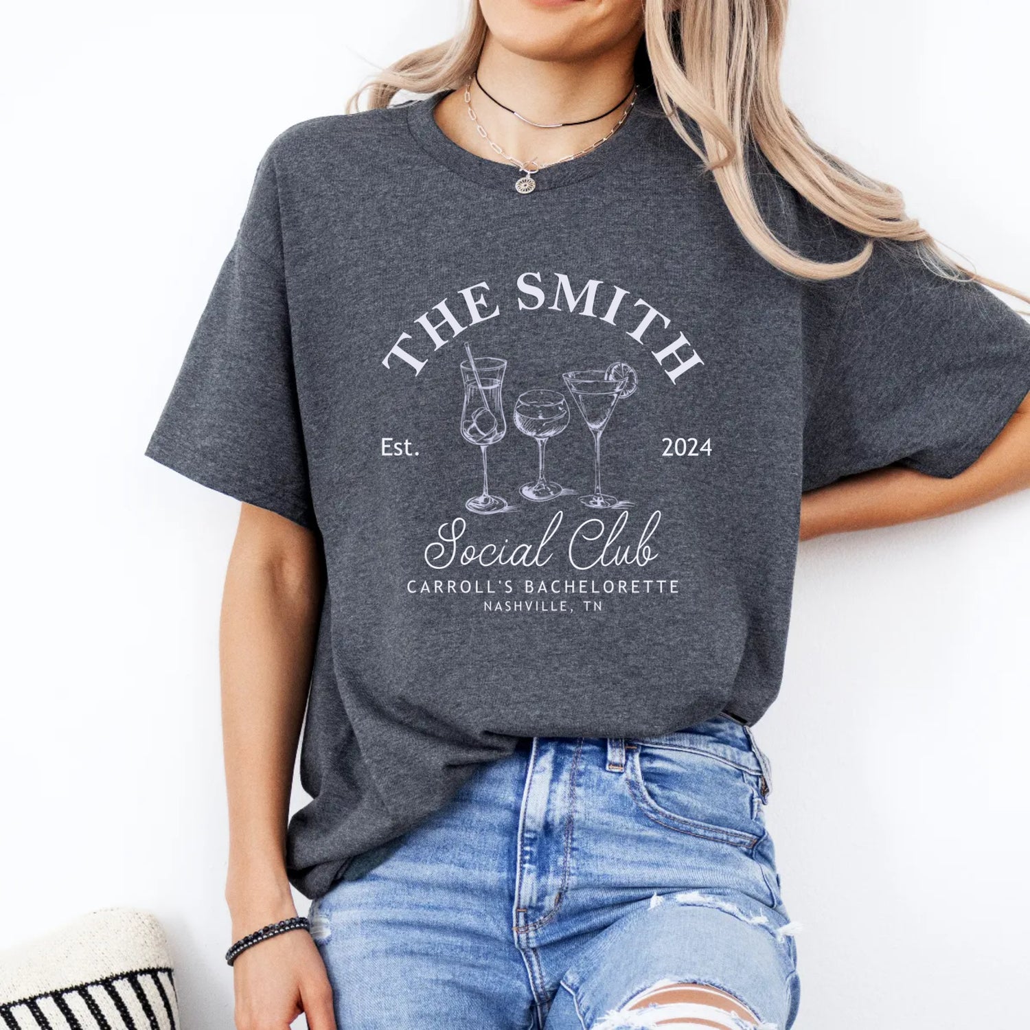 Bachelorette Party, Custom Social Club Shirt - Unisex T-Shirt