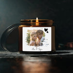 Custom Photo and Name Scented Candle, Personalized Picture Candle - 4oz Scented Coconut Apricot Candles