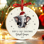 Personalized Baby's First Christmas Ceramic Ornament - Christmas Ornaments