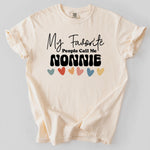 My Favorite People Call Me Nonnie Shirt, Grandma Christmas T-Shirt, Mothers Day Gift