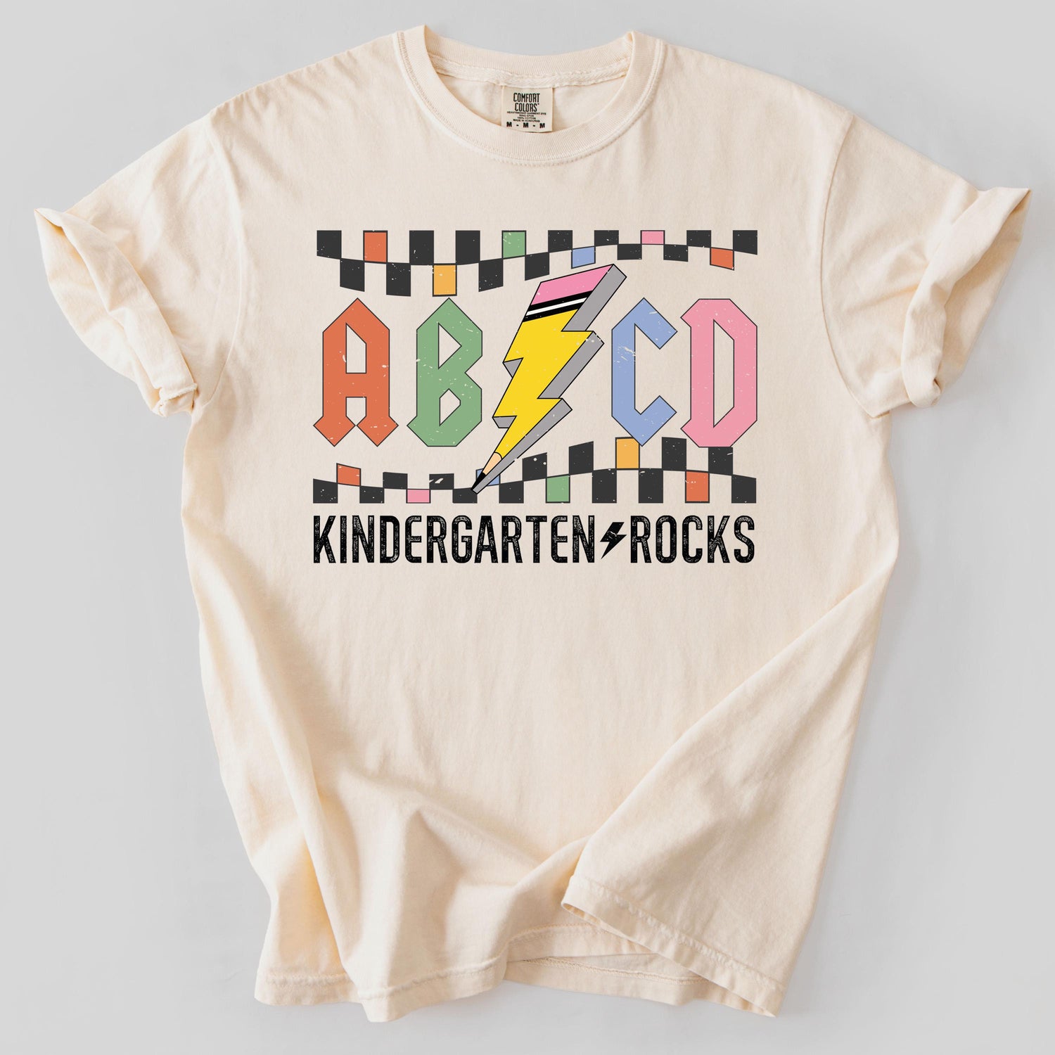 ABCD Kindergarten Teacher Shirt, Cute and Comfortable Gift for Back to School