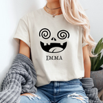 Personalized Halloween Pumpkin Face Shirt - Unisex T-Shirt