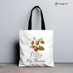 Personalised Vintage Fruit Custom Name Tote Bag Teacher -  Tote Bag AOP Personalize Print