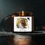 Custom Photo and Name Scented Candle, Personalized Picture Candle -  4oz Scented Coconut Apricot Candles Personalize Print