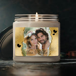 Personalized Picture Candle, Custom Wedding Gift -  9oz Candle Personalize Print