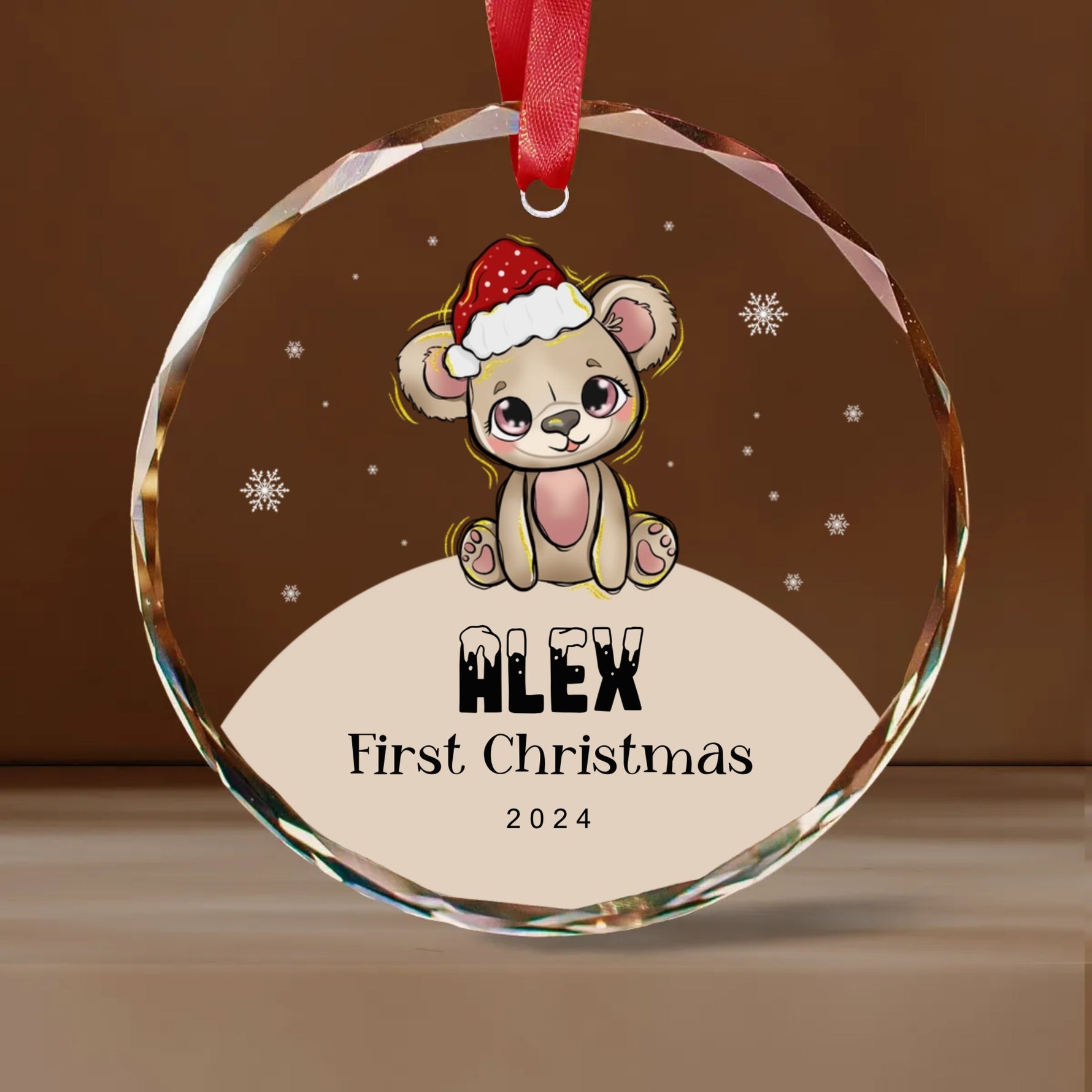 First Christmas Baby Animal Glass Ornaments -  Christmas Ornaments