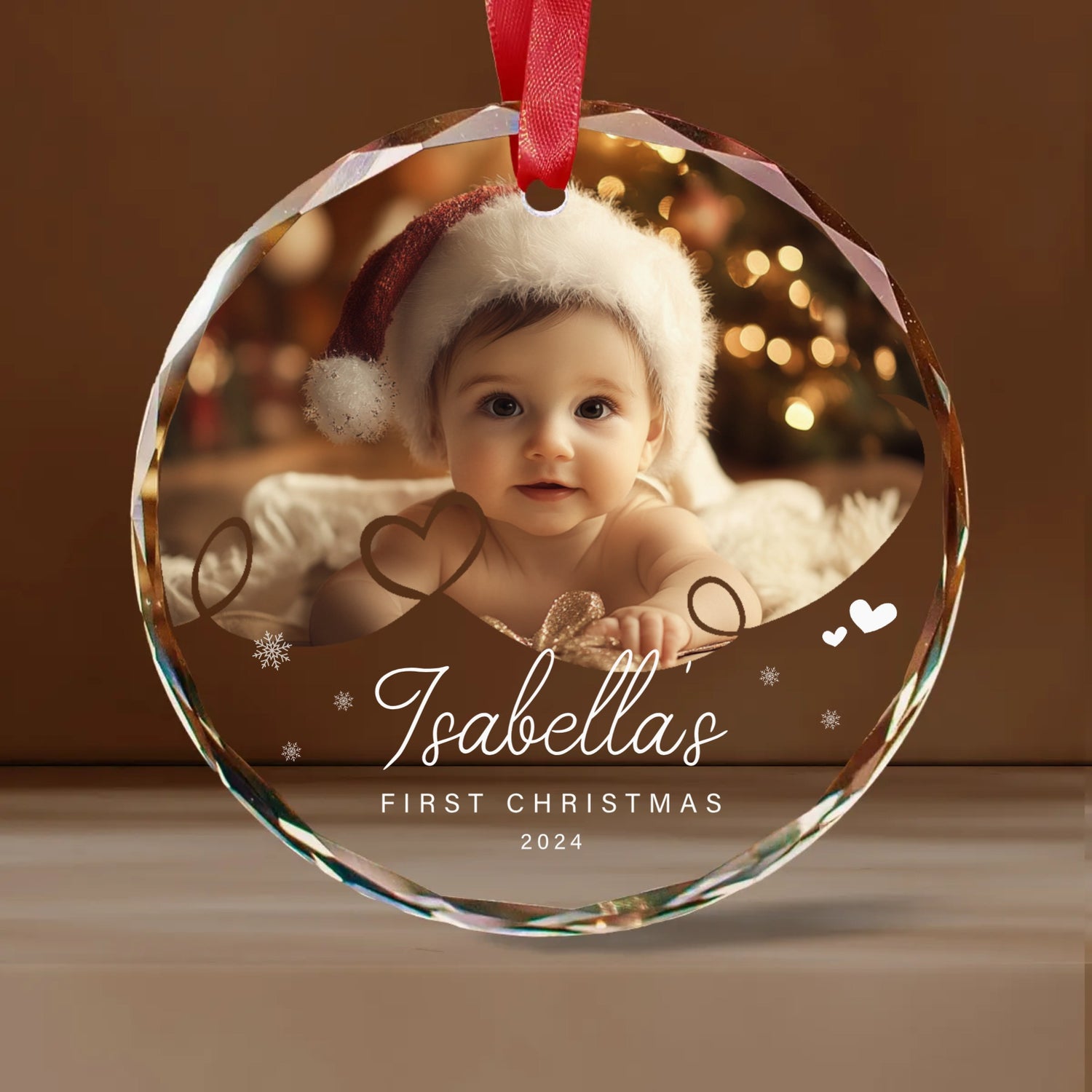 Babys First Christmas Ornament Photo, Boy And Girl Newborn Gifts, Personalized Baby Gifts