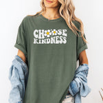 Comfort Colors Choose Kindness Shirt, Be Kind Teacher Shirt -  T-Shirt Personalize Print