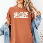 Comfort Colors Choose Kindness Shirt, Be Kind Teacher Shirt -  T-Shirt Personalize Print