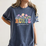 Custom Retro Nurse Shirt, Graduation Gift, Nursing Student Tee -  Comfort Colors Tee Personalize Print