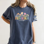 Custom Wildflowers Nurse Shirt, Nurse Gift -  Comfort Colors Tee Personalize Print