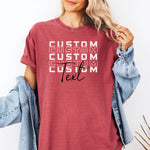 Personalized School Spirit Shirt, Custom Team Mascot Tshirt -  Comfort Colors Tee Personalize Print