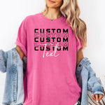 Personalized School Spirit Shirt, Custom Team Mascot Tshirt -  Comfort Colors Tee Personalize Print