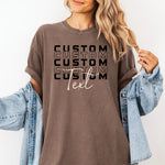 Personalized School Spirit Shirt, Custom Team Mascot Tshirt -  Comfort Colors Tee Personalize Print