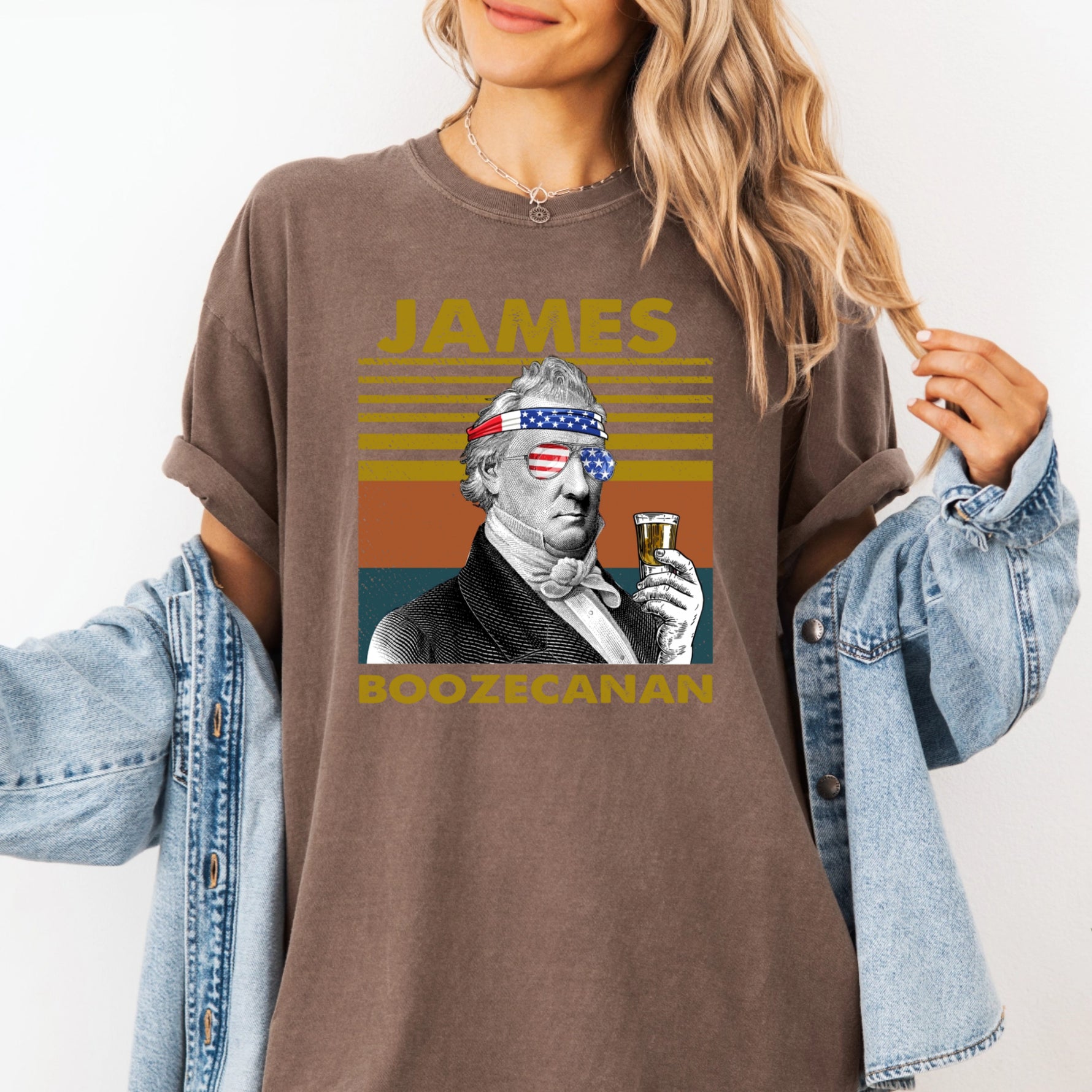 Personalized Drinking Presidents Shirt -  Comfort Colors Tee