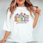 Custom Retro Nurse Shirt, Graduation Gift, Nursing Student Tee -  Comfort Colors Tee Personalize Print