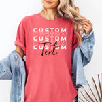 Personalized School Spirit Shirt, Custom Team Mascot Tshirt -  Comfort Colors Tee Personalize Print