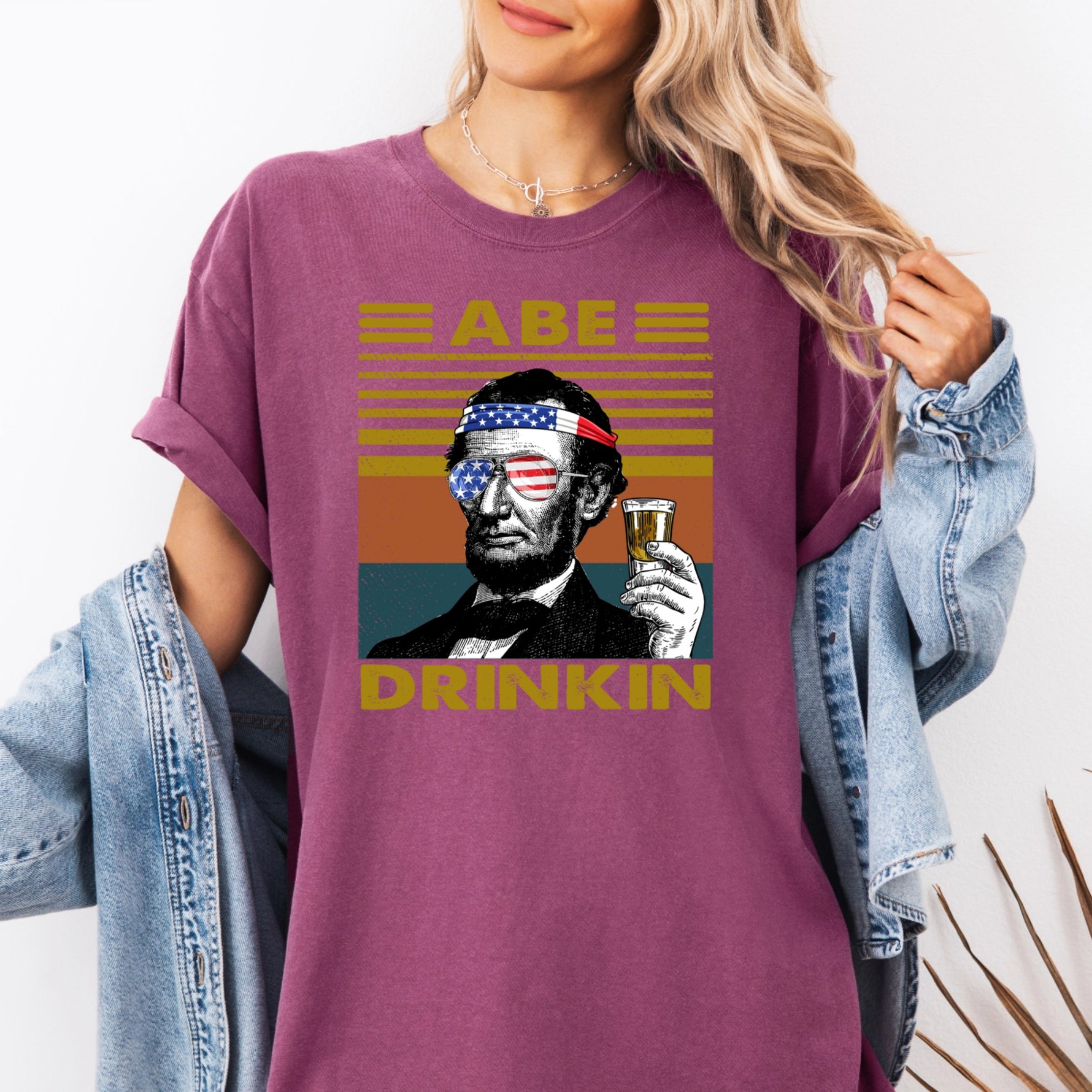 Personalized Drinking Presidents Shirt -  Comfort Colors Tee