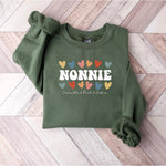 Personalized Heart Design Custom Name Sweatshirt -  Sweatshirt Personalize Print