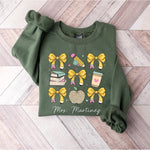 Personalized Teacher Mrs Crewneck Sweatshirt -  Sweatshirt Personalize Print