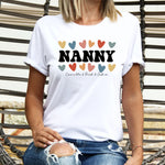 Custom Mom, Aunt, Grandma Shirt, With The Kid Names, Add Est T-Shirt -  Unisex T-Shirt Personalize Print