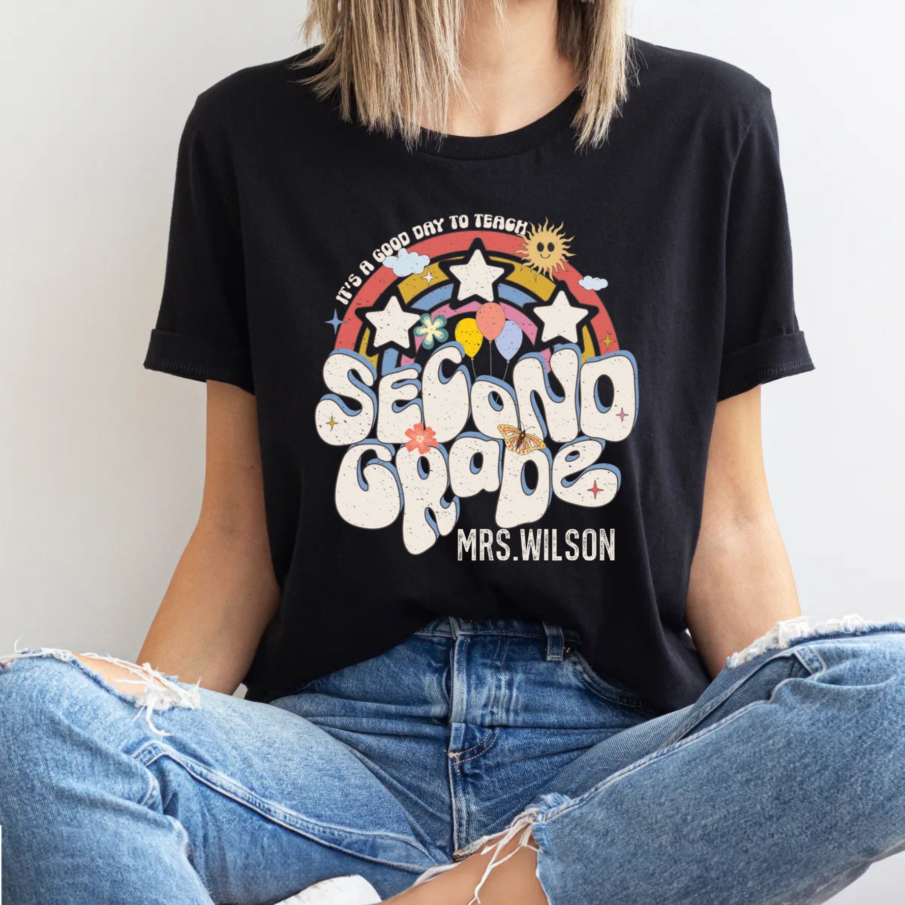 It's A Good Day To Teach Custom Grade Teacher Shirt -  Unisex T-Shirt