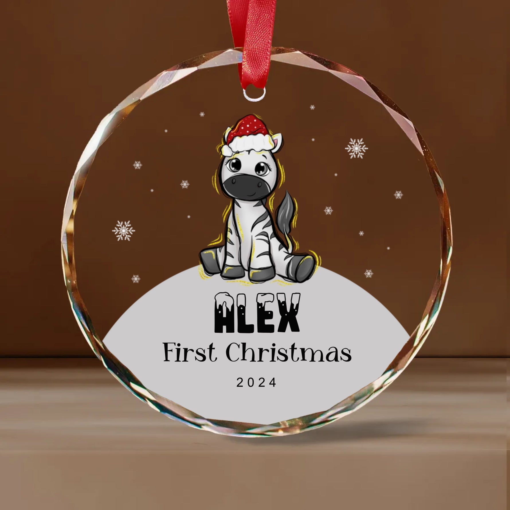 First Christmas Baby Animal Glass Ornaments -  Christmas Ornaments