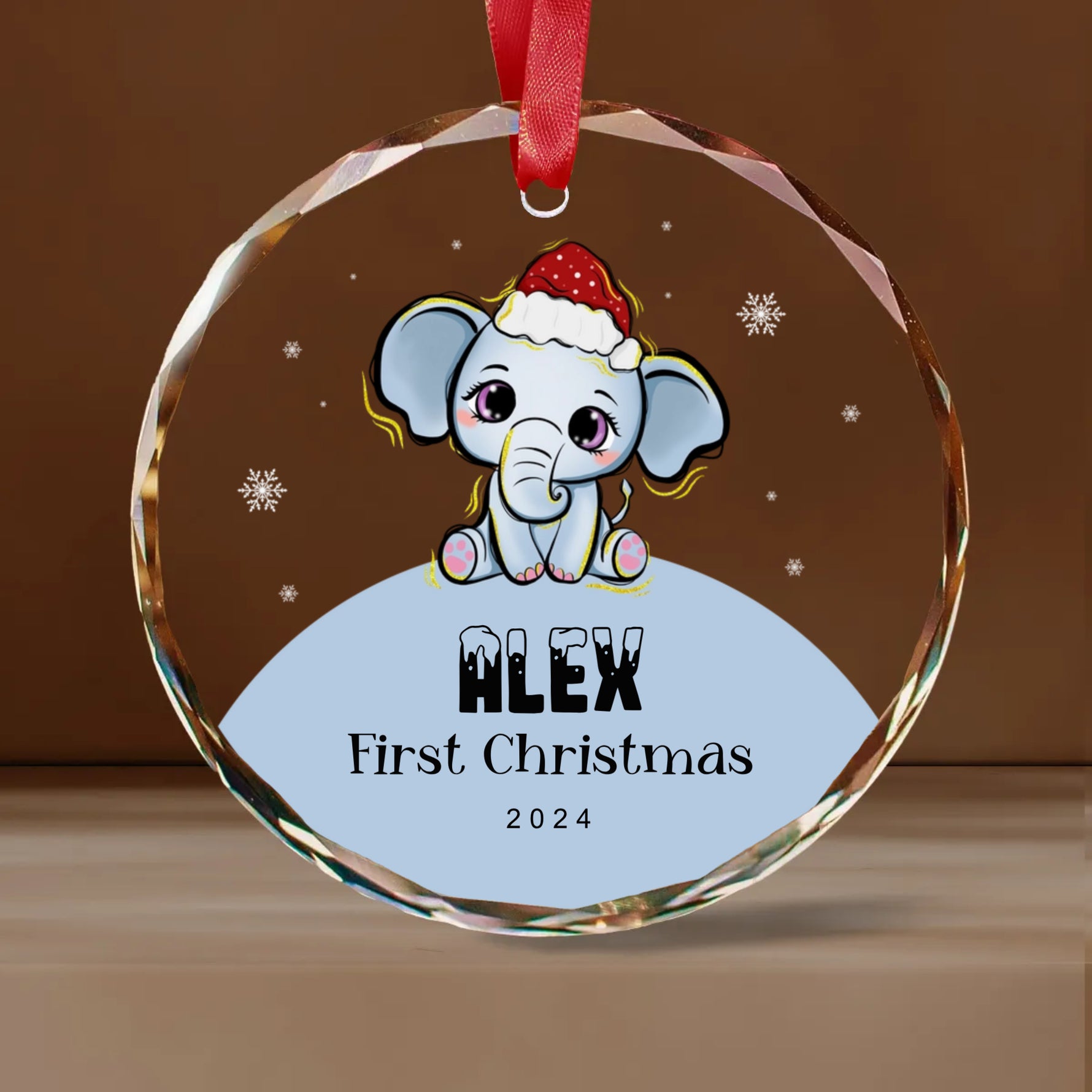 First Christmas Baby Animal Glass Ornaments -  Christmas Ornaments