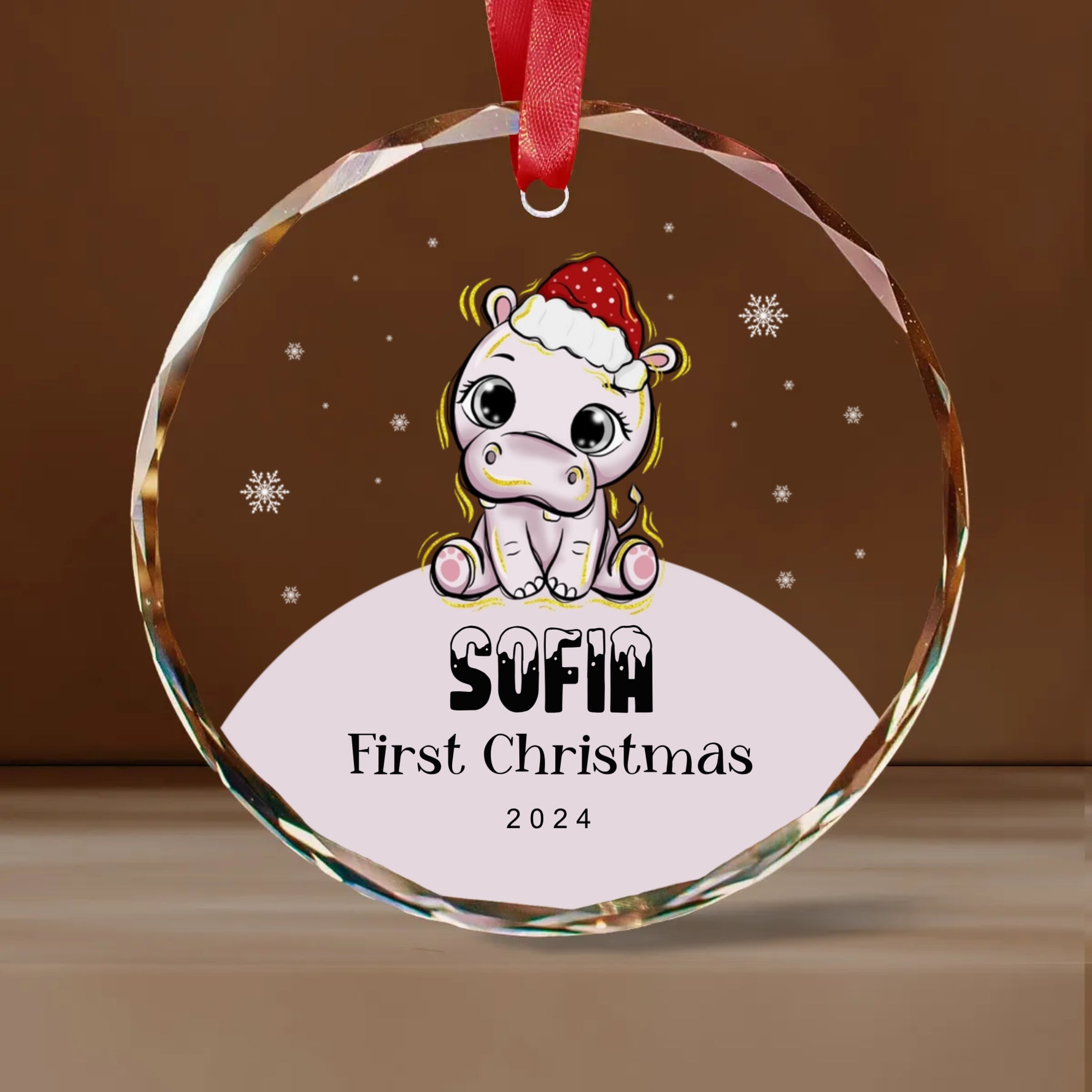 First Christmas Baby Animal Glass Ornaments -  Christmas Ornaments