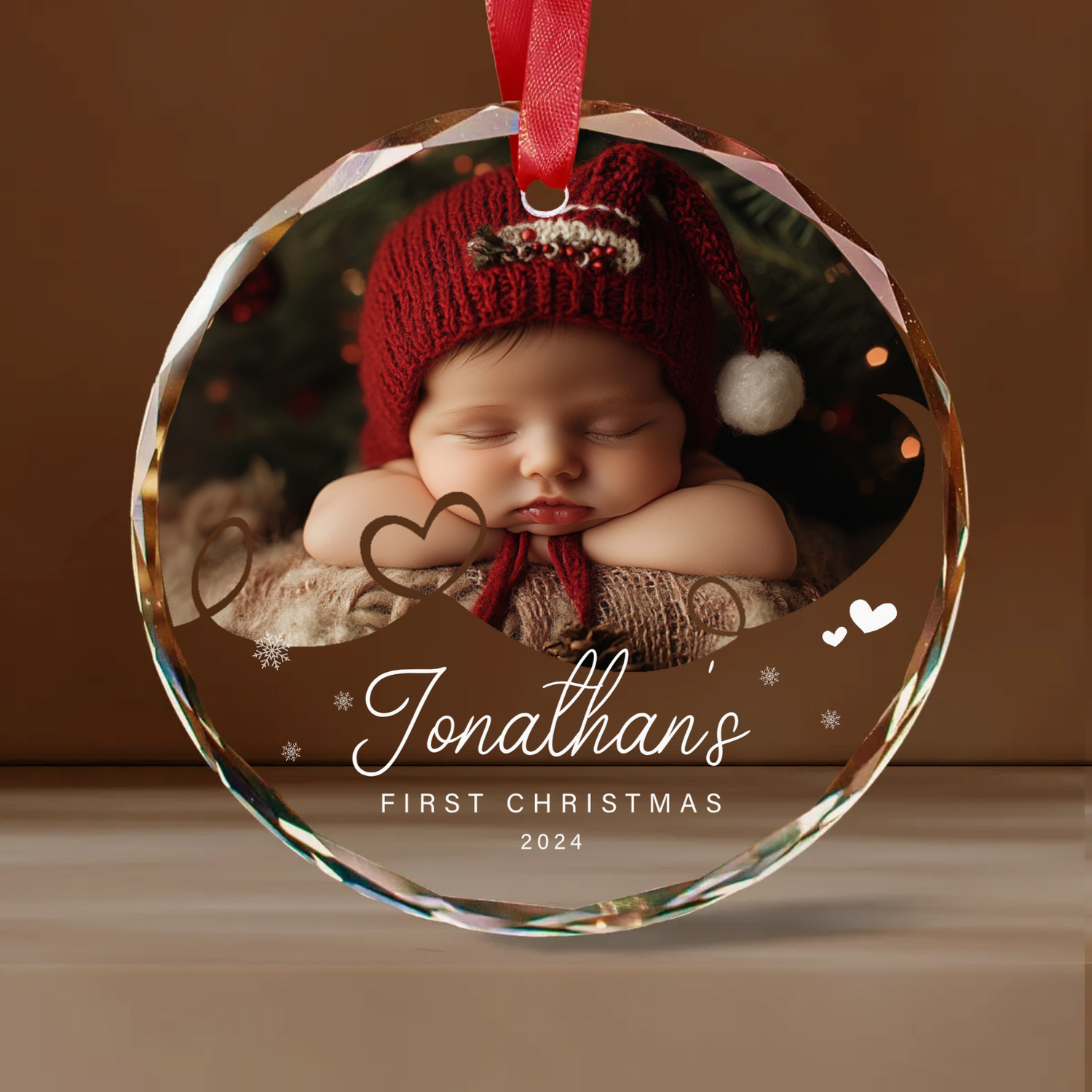 Babys First Christmas Ornament Photo, Boy And Girl Newborn Gifts, Personalized Baby Gifts