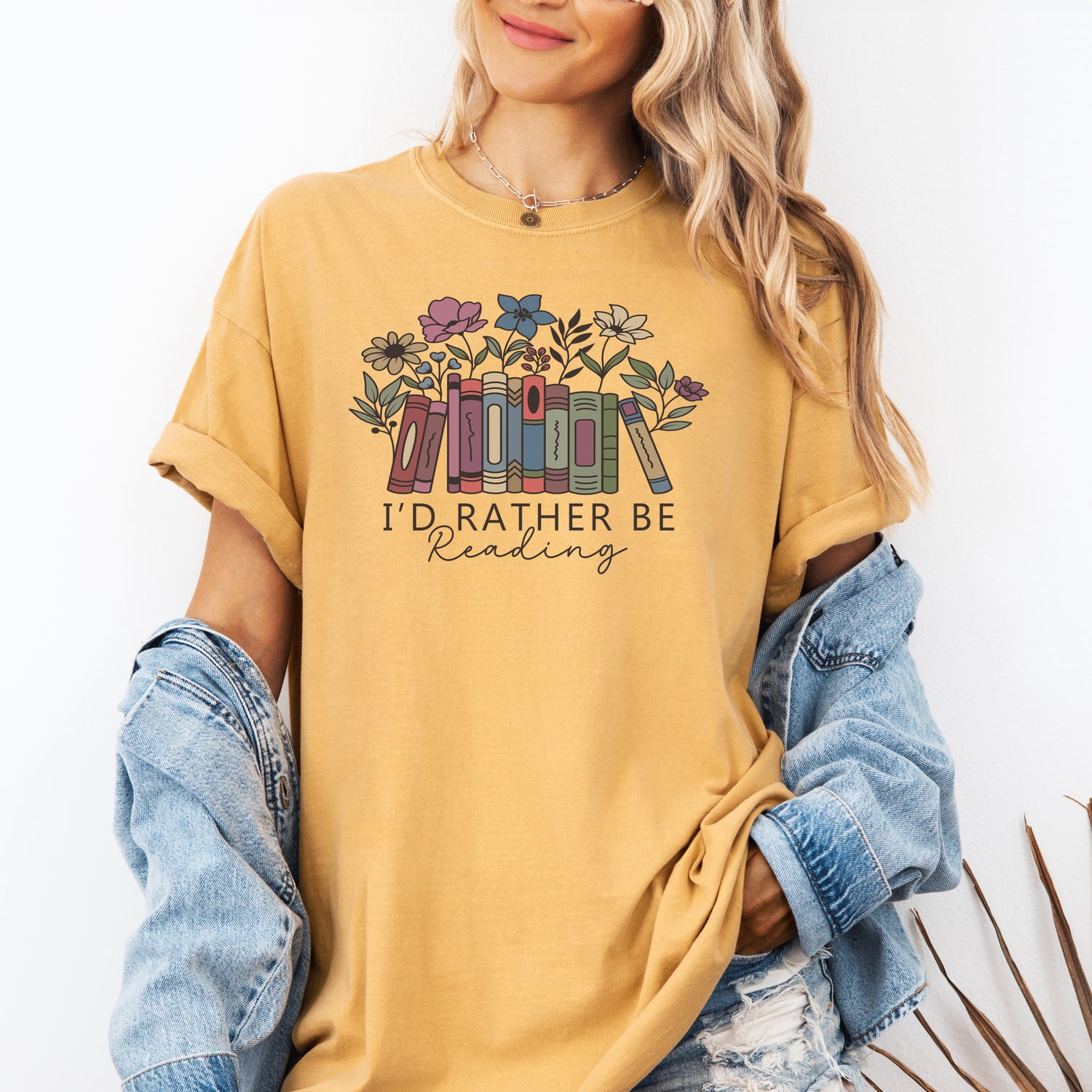 I'd Rather Be Reading Shirt, Book Lover T-Shirt, Bookish Shirt -  T-Shirt