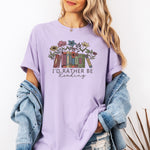 I'd Rather Be Reading Shirt, Book Lover T-Shirt, Bookish Shirt -  T-Shirt Personalize Print