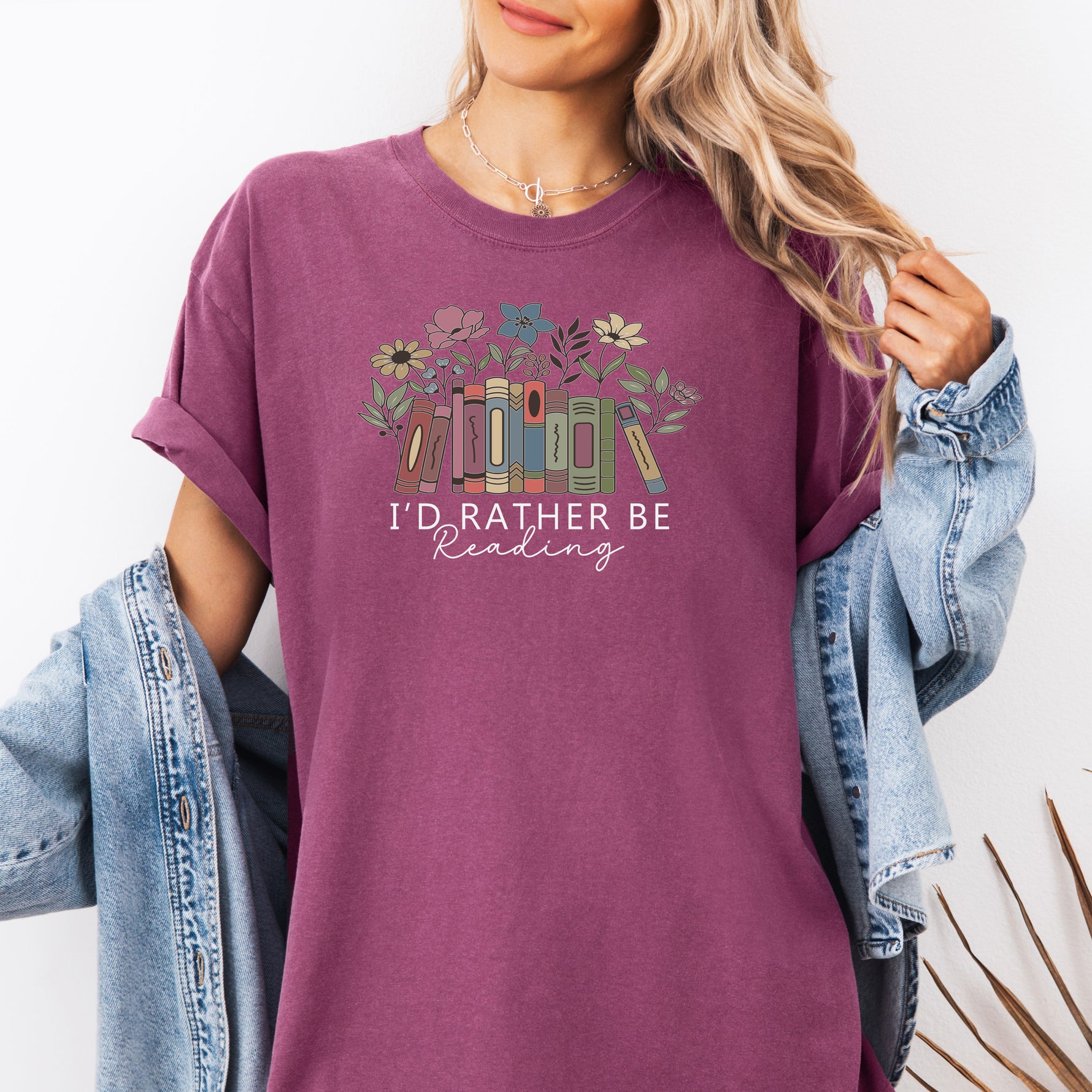 I'd Rather Be Reading Shirt, Book Lover T-Shirt, Bookish Shirt -  T-Shirt