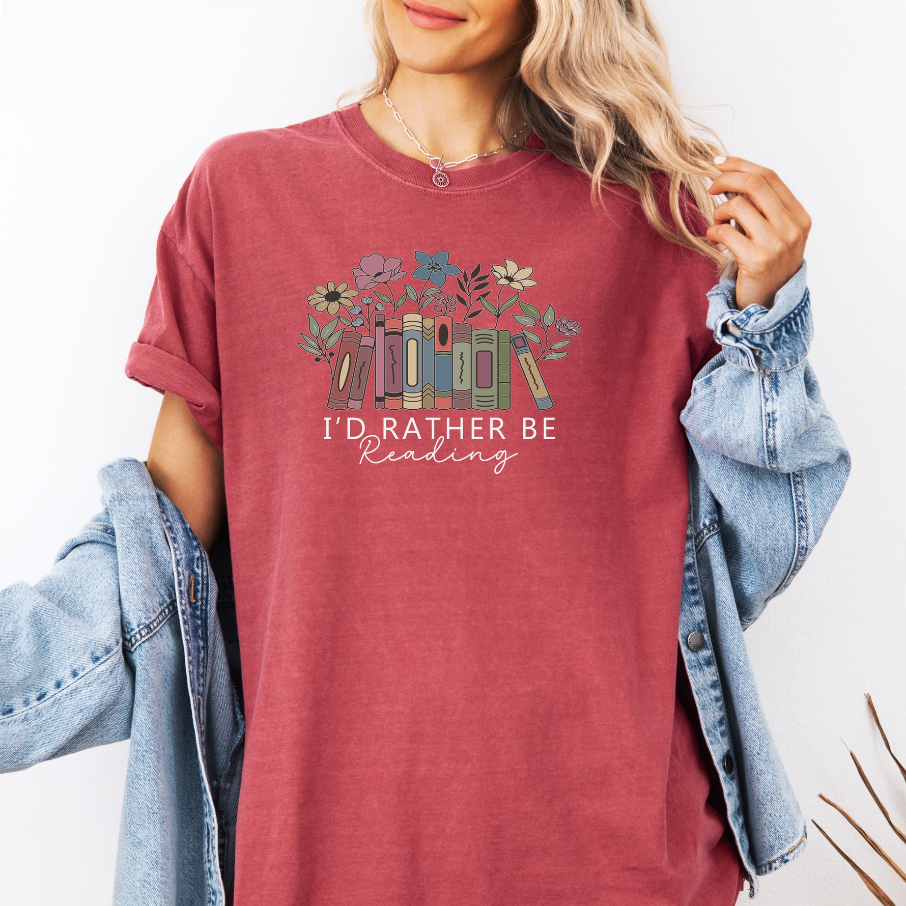 I'd Rather Be Reading Shirt, Book Lover T-Shirt, Bookish Shirt -  T-Shirt