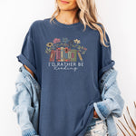 I'd Rather Be Reading Shirt, Book Lover T-Shirt, Bookish Shirt -  T-Shirt Personalize Print