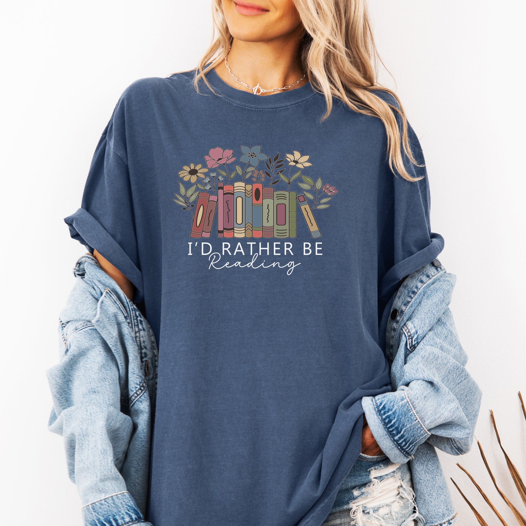 I'd Rather Be Reading Shirt, Book Lover T-Shirt, Bookish Shirt -  T-Shirt