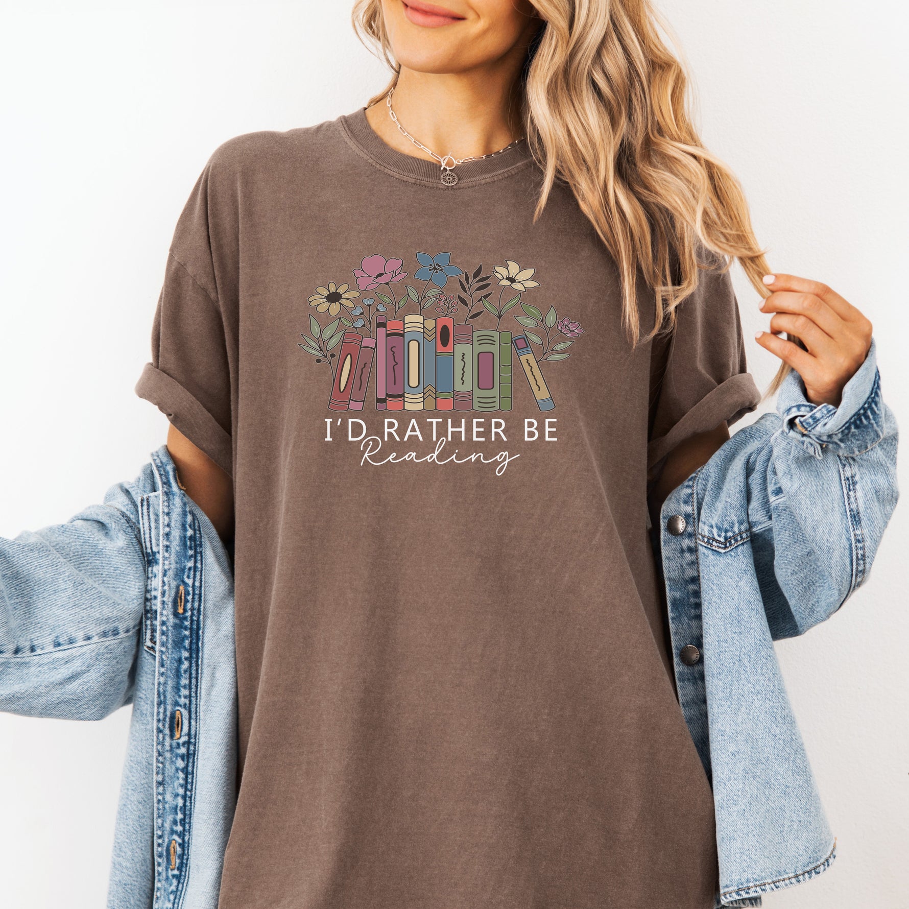 I'd Rather Be Reading Shirt, Book Lover T-Shirt, Bookish Shirt -  T-Shirt