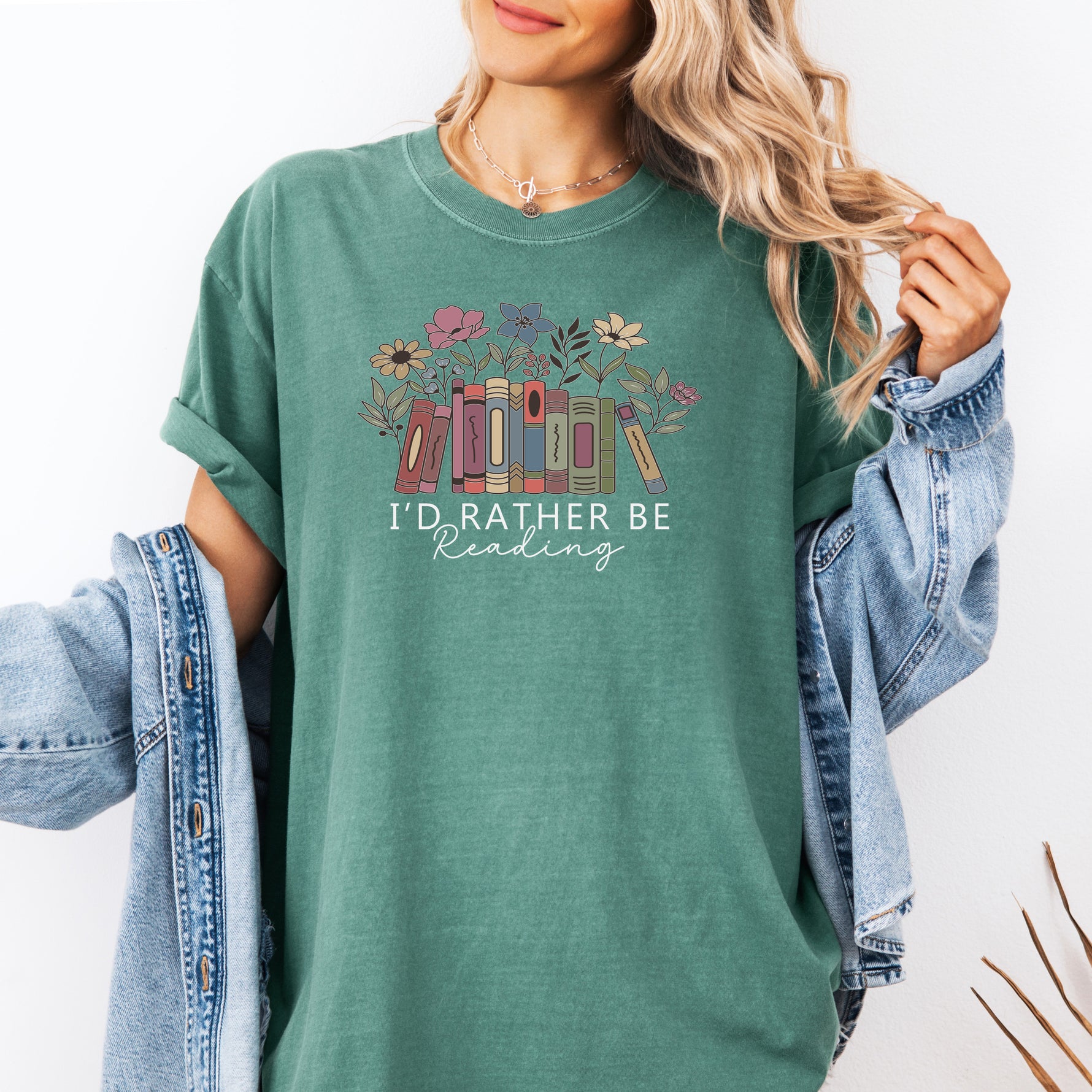 I'd Rather Be Reading Shirt, Book Lover T-Shirt, Bookish Shirt -  T-Shirt