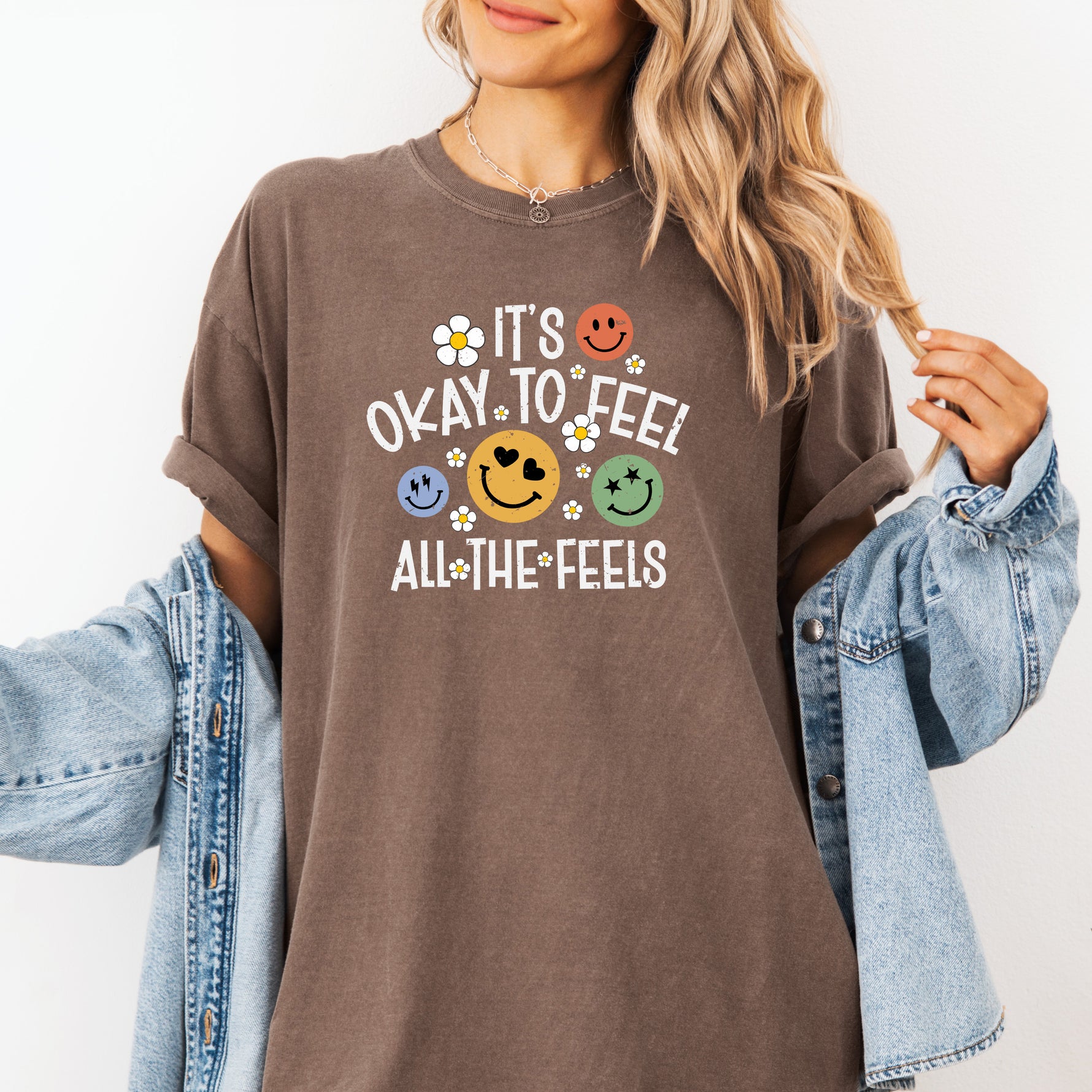 It's Okay to Feel All The Feels Shirt, Anxiety Shirt -  T-Shirt