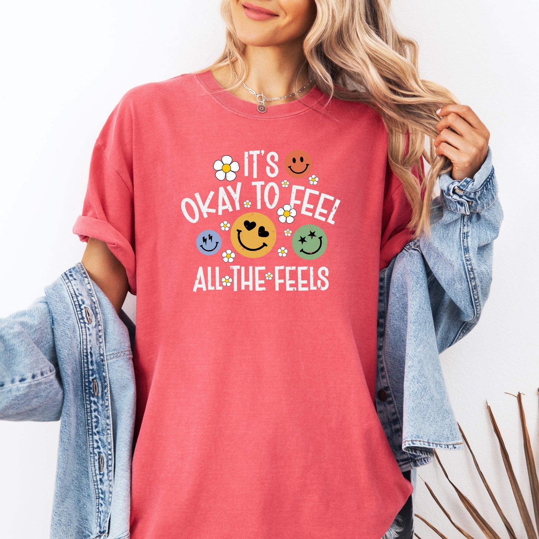 It's Okay to Feel All The Feels Shirt, Anxiety Shirt -  T-Shirt