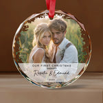 Our First Christmas Photo Ornament, Christmas Custom Ornaments -  Christmas Ornaments Personalize Print