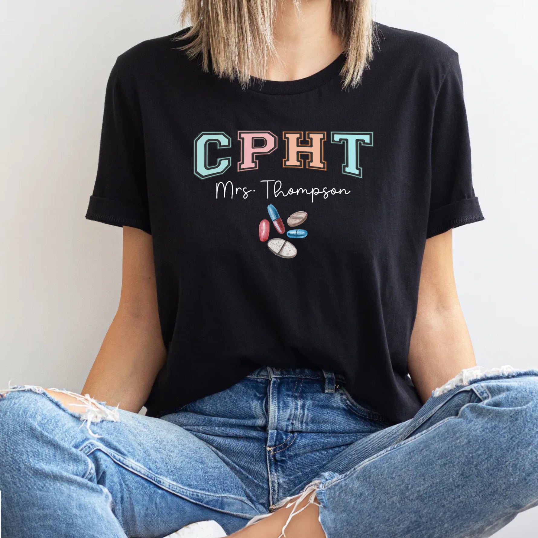 Personalized Certified Pharmacy Technician Shirt -  Unisex T-Shirt
