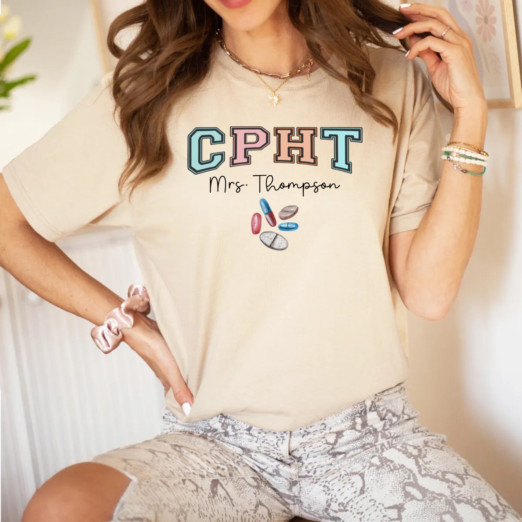 Personalized Certified Pharmacy Technician Shirt -  Unisex T-Shirt