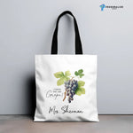 Personalised Vintage Fruit Custom Name Tote Bag Teacher -  Tote Bag AOP Personalize Print