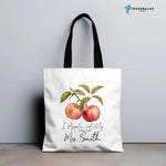 Personalised Vintage Fruit Custom Name Tote Bag Teacher -  Tote Bag AOP Personalize Print