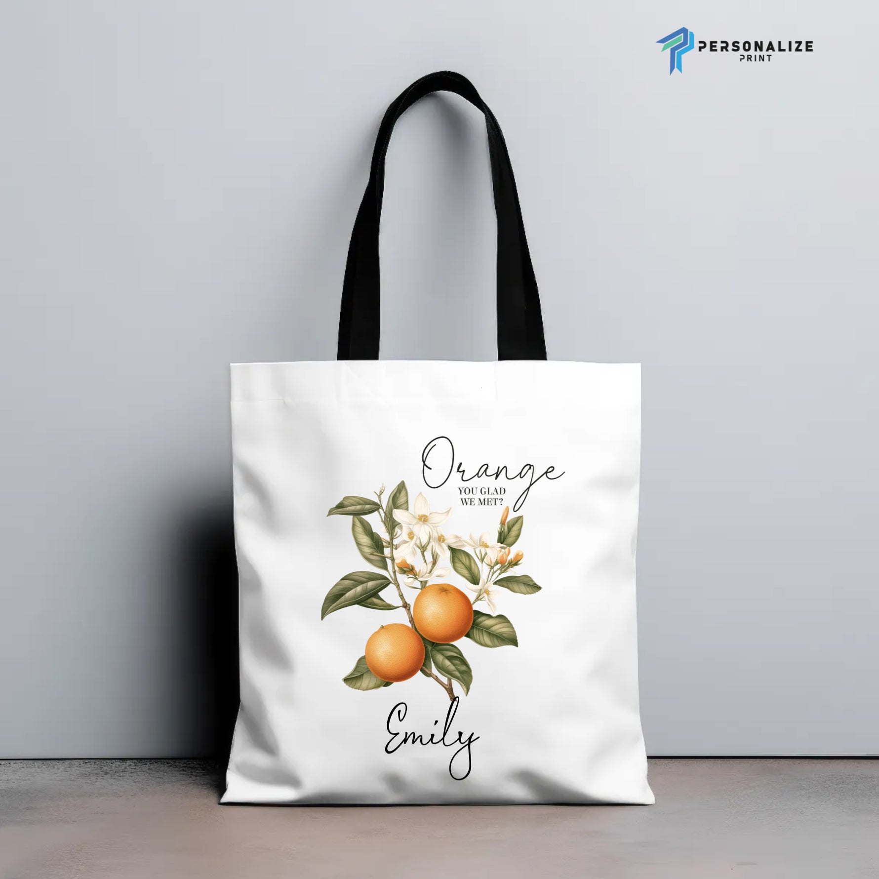 Personalised Vintage Fruit Custom Name Tote Bag Teacher -  Tote Bag AOP