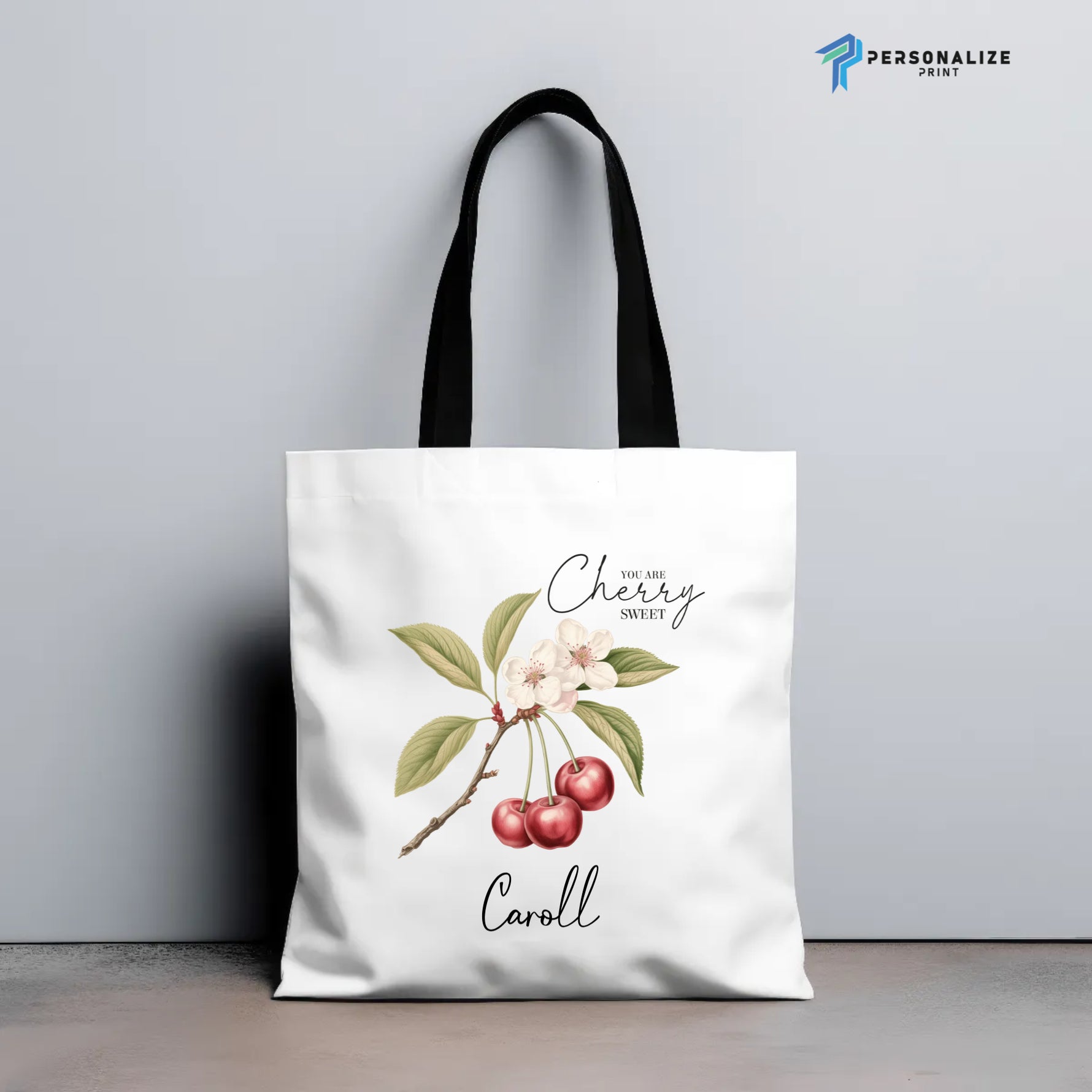 Personalised Vintage Fruit Custom Name Tote Bag Teacher -  Tote Bag AOP