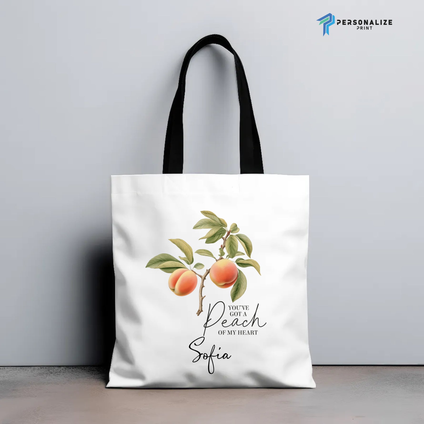 Personalised Vintage Fruit Custom Name Tote Bag Teacher -  Tote Bag AOP