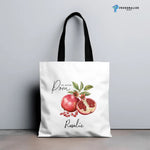 Personalised Vintage Fruit Custom Name Tote Bag Teacher -  Tote Bag AOP Personalize Print