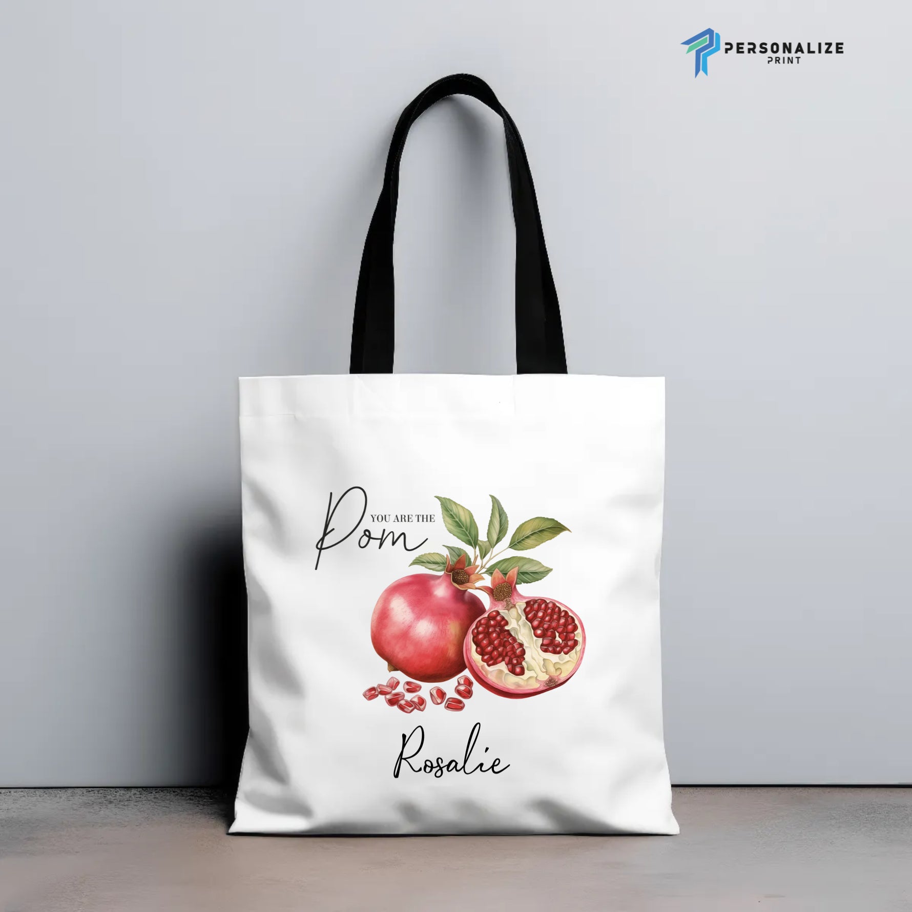 Personalised Vintage Fruit Custom Name Tote Bag Teacher -  Tote Bag AOP